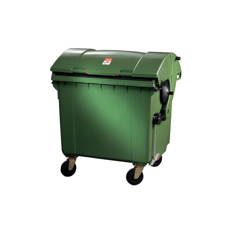 Lot bac à ordures sulo 1 pièce(s) bac à ordures 1,1 m³ hdpe vert - sulo