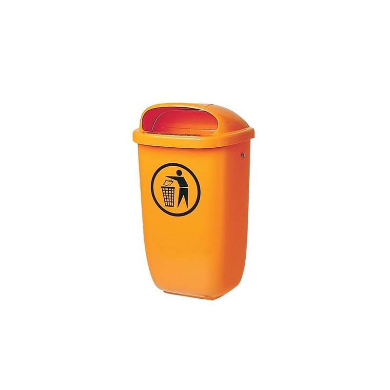 Poubelle sulo 1 pièce(s) poubelle h650xl395xp250mm 50 l orange - sulo