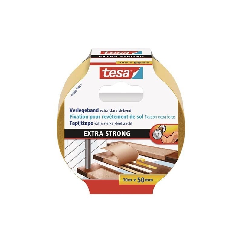 Ruban adhésif de pose 5686 longueur 10 m largeur 50 mm 1 carton(s) de 6 pièce(s) ruban adhésif de pose 5686 longueur 10 m largeur 50 mm - tesa