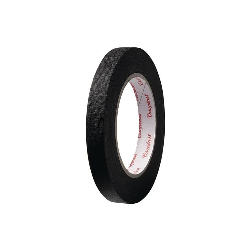 Lot adhésif toilé 800 coroplast 1 carton(s) de 16 rouleau(x) adhésif toilé 800 noir - coroplast