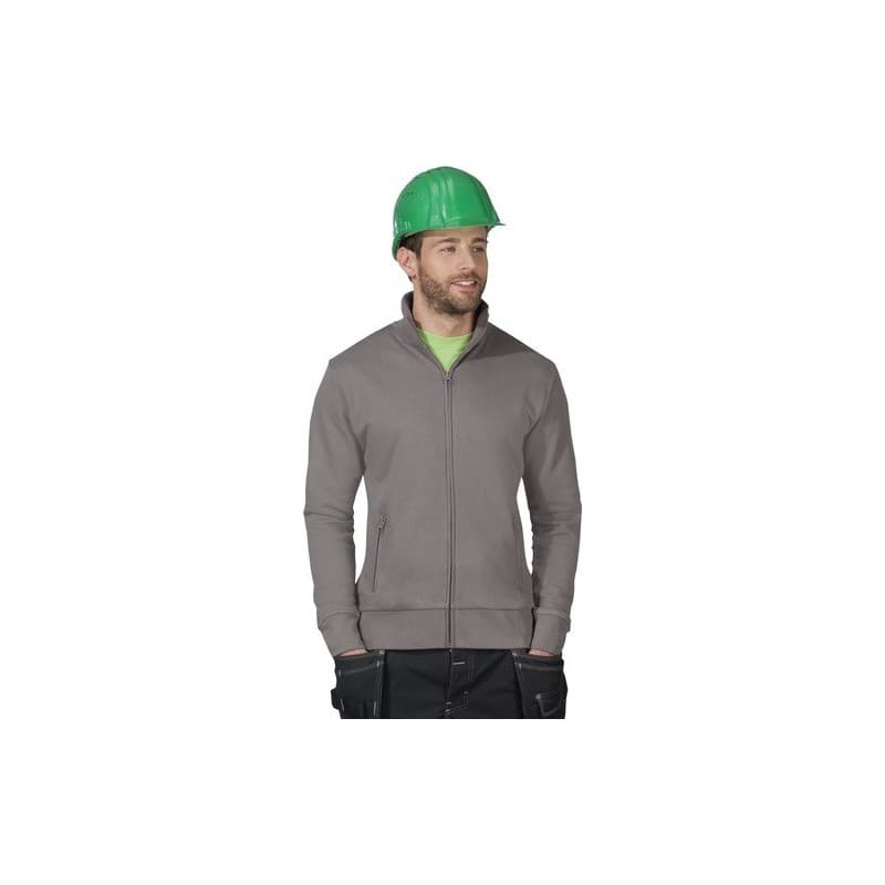 Veste en sweat pour hommes promodoro 1 pièce(s) veste sweat homm es tl gris acier 100% co - promodoro