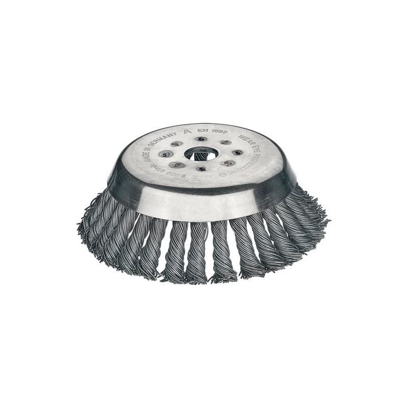 Brosse conique lessmann 1 pièce(s) brosse conique ø180mm acier 14mm perçage 20mm 8 000 min - lessmann
