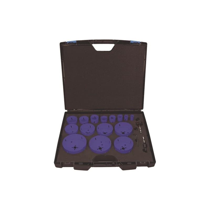 Jeu de scies cloches tecwerk 1 pièce(s) jeu de scies cloches 17 pièces 19-114 mm - tecwerk