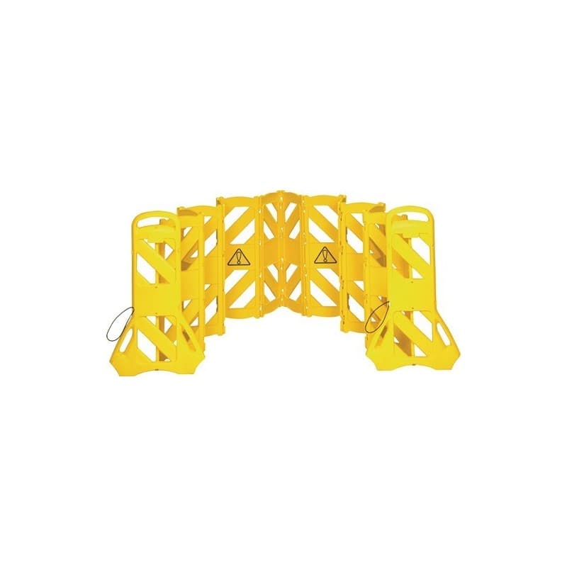 Barrières de sécurité polyéthylène jaune 1 pièce(s) barrières de sécurité polyéthylène jaune - rubbermaid