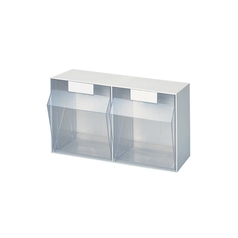 Casier transparent lockweiler 1 pièce(s) casier transparent h353xl600xp306mm 2 x f plastique blanc - lockweiler