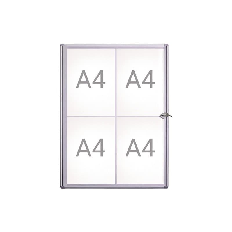 Vitrine d'affichage maul 1 pièce(s) vitrine d'affichage 4 x a4 l490xh651 mm - maul