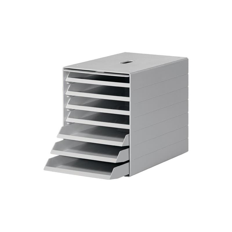Boîte de tiroir durable 1 pièce(s) boîte de tiroir 7 tiroirs avec clapet frontal escamot. - durable