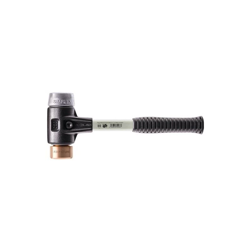 Maillet à frappe amortie simplex halder 1 pièce(s) maillet frappe amortie simplex longueur 300mm ø tête 30mm - halder