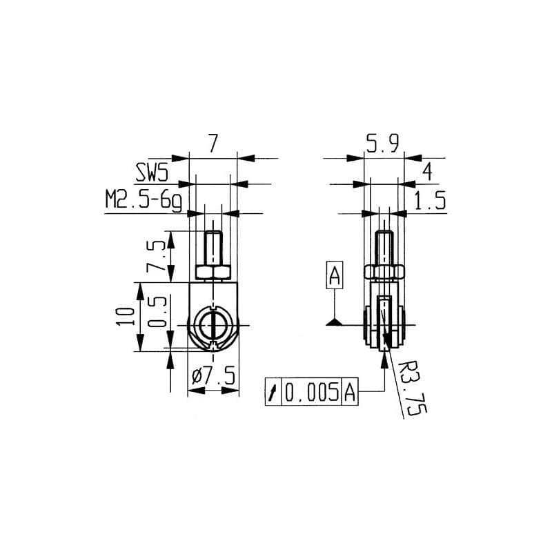 Palpeur käfer 1 pièce(s) palpeur d. 1,5 mm rouleau - käfer