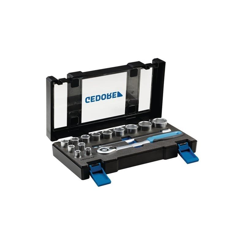 Jeu de clés à douille 19 dmu-20 15 pièces 1/2 po. 1 pièce(s) jeu de clés à douille 19 dmu-20 15 pièces 1/2 po. - gedore