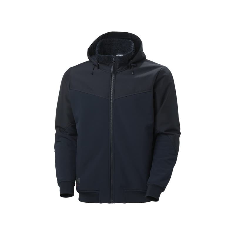 Blouson softshell oxford hiver s entre 1 et 3 bleu veste 400 - 500 g polyester, polyamide / élasthanne 1 pièce(s) veste softshell oxford hiver marine