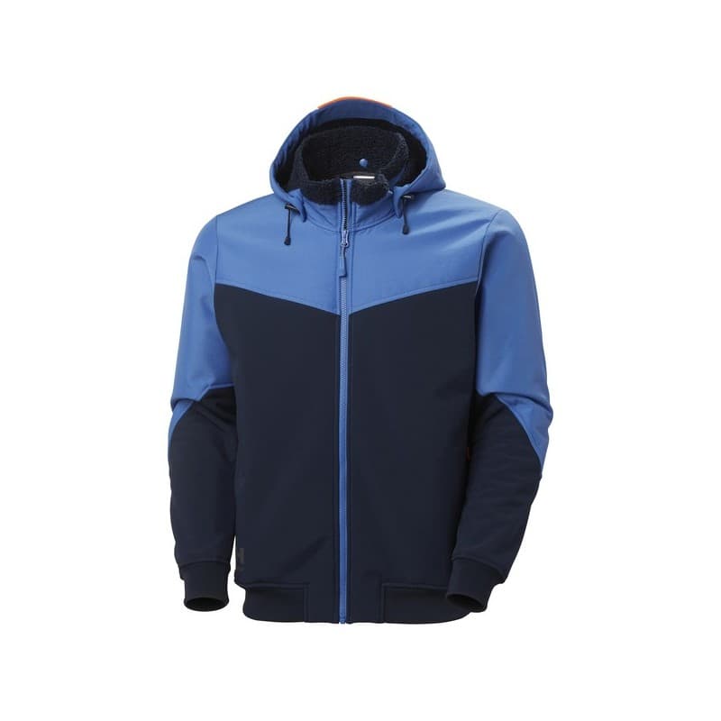 Blouson softshell oxford hiver 2xl entre 1 et 3 bleu veste 400 - 500 g polyester, polyamide / élasthanne 1 pièce(s) veste softshell oxford hiver marin