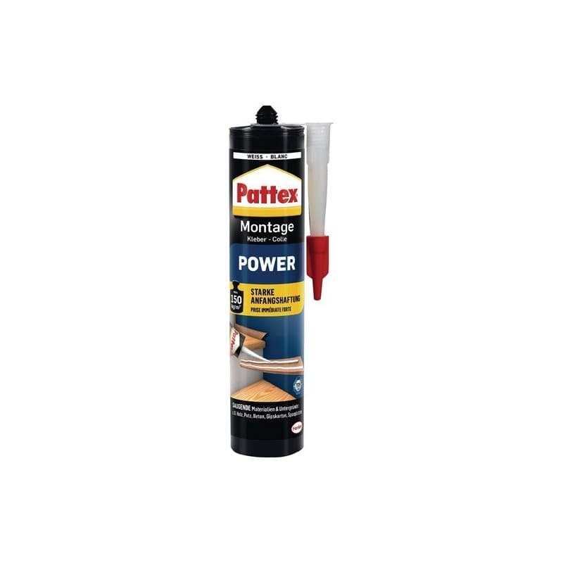 Colle de montage power blanc 1 carton(s) de 12 pièce(s) colle de montage power blanc - pattex