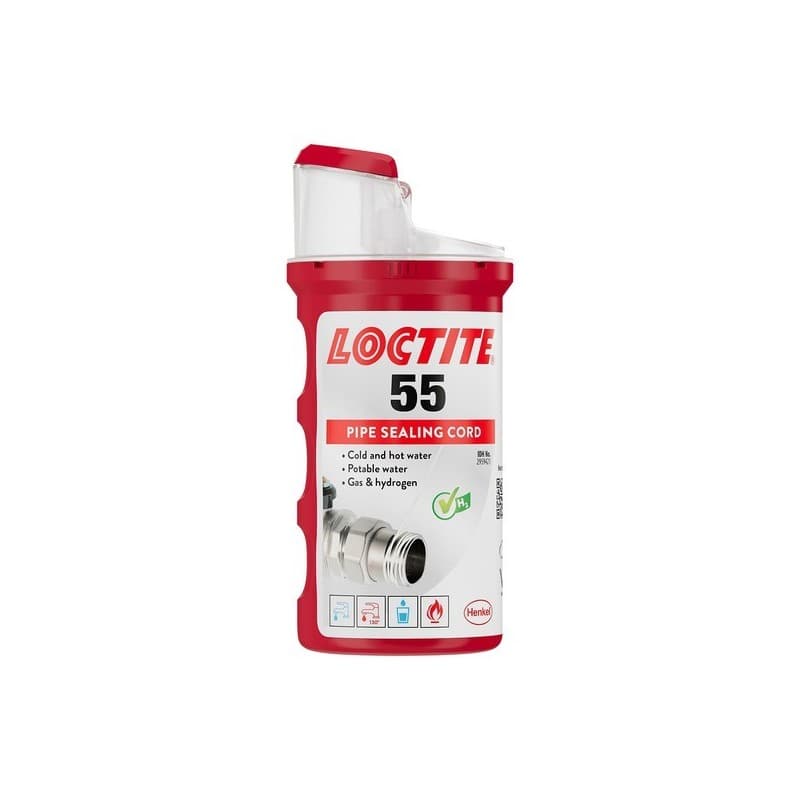 Loctite® 55 - fibre étanchéité bobine 160 m loctite® 55 - fibre étanchéité bobine 160 m 1 bobine(s) de 160 mètre(s) linéaire - henkel loctite