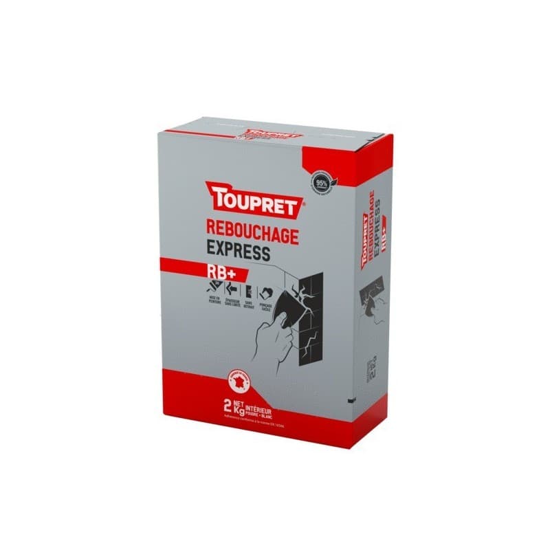 Enduit rebouchage express rb+ en pâte 3 heure(s) rebouchage poudre multisupport enduit rebouchage express rb+ en pâte 1 étui(s) de 2 kilogramme(s) - t