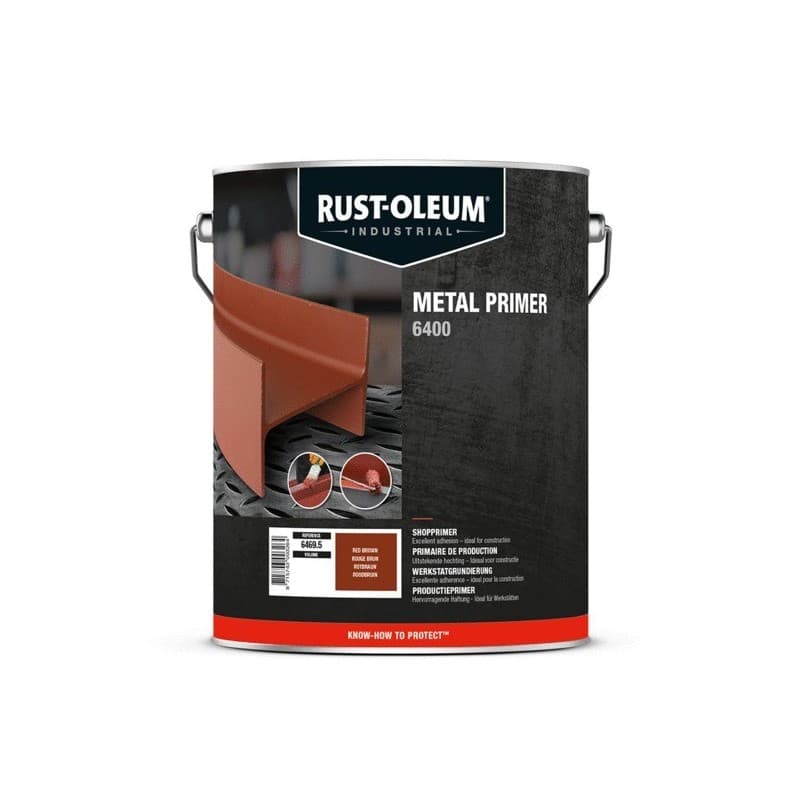 Primaire antirouille de production 6400 primaire antirouille de production 6400 gris alkyde courante 5 l brosse/rouleau, pistolet sans air 24 heure(s)