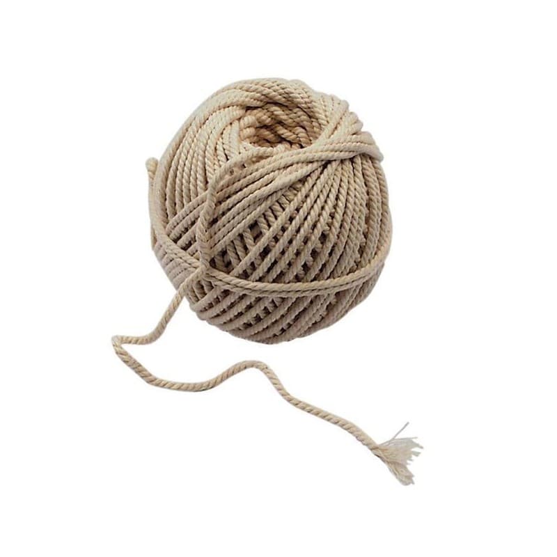Cordeaux coton cordeau coton câblé ø 2,5 mm 1 bobine(s) de 28 mètre(s) linéaire - corderie mesnard