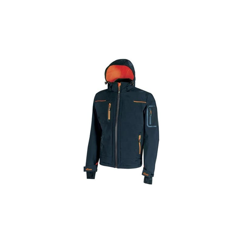 Softshell space entre 4 et 6 3xl softshell polyester / spandex 300 - 400 g bleu 1 pièce(s) softshell space marine t3xl - upower