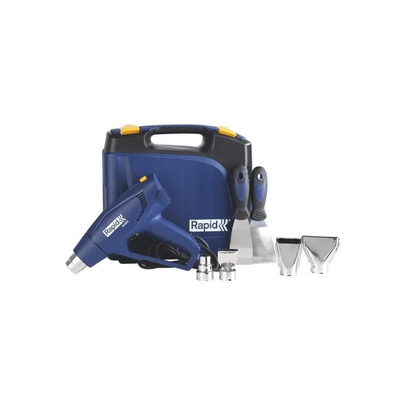 Pistolet à air chaud r1800 secteur 1 coffret(s) 1800 w pistolet à air chaud r1800 550 °c 450 l/min 0.72 kg - rapid