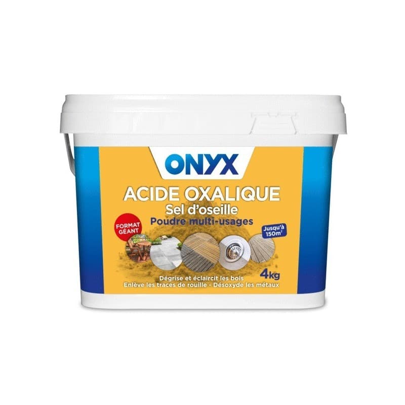Acide oxalique multi-usage 1 pot(s) de 4 kilogramme(s) 4 kg acide oxalique acide oxalique multi-usage 4 kg - onyx