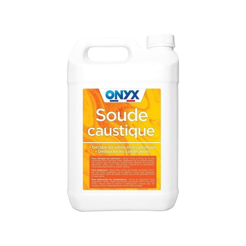 Soude caustique 1 pot(s) de 5 kilogramme(s) 5 kg soude caustique 5 kg soude caustique - onyx