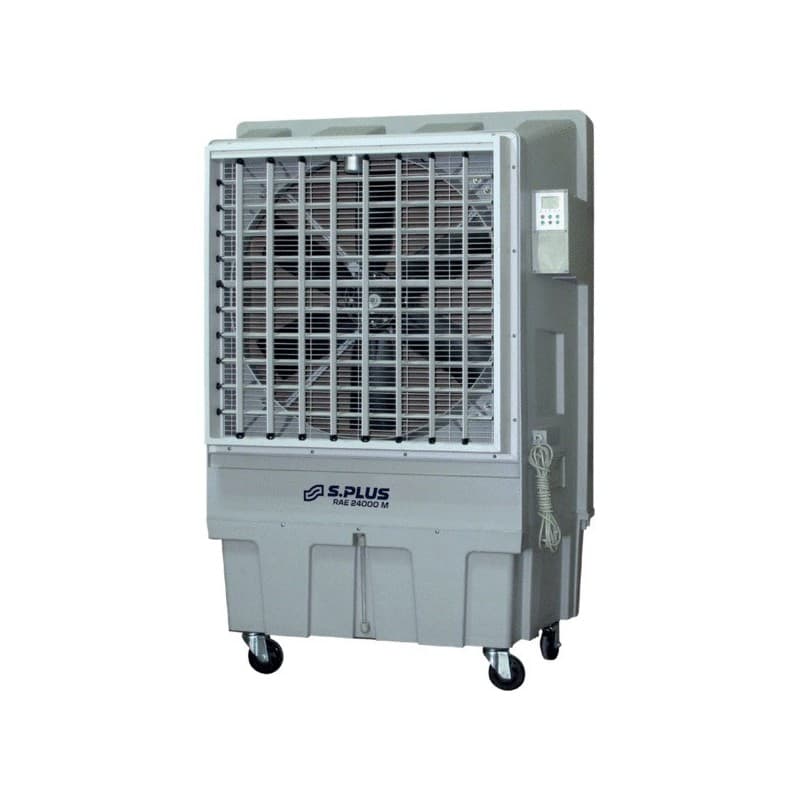 Rafraîchisseur d'air mobile rae 24000 m 70 kg 1 pièce(s) 59 dba 100 litre(s) 600 mm 1100 w monophasé 230v v rafraîchisseur d'air mobile rae 24000 m 23