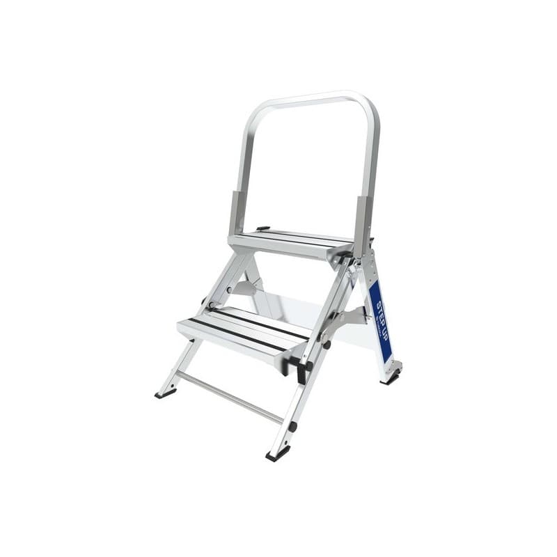 Marchepied pliable step up 7.2 kg 2 1 pièce(s) 150 kg marchepied pliable step up 2 marches 0.44 m 2.44 m - tubesca-comabi