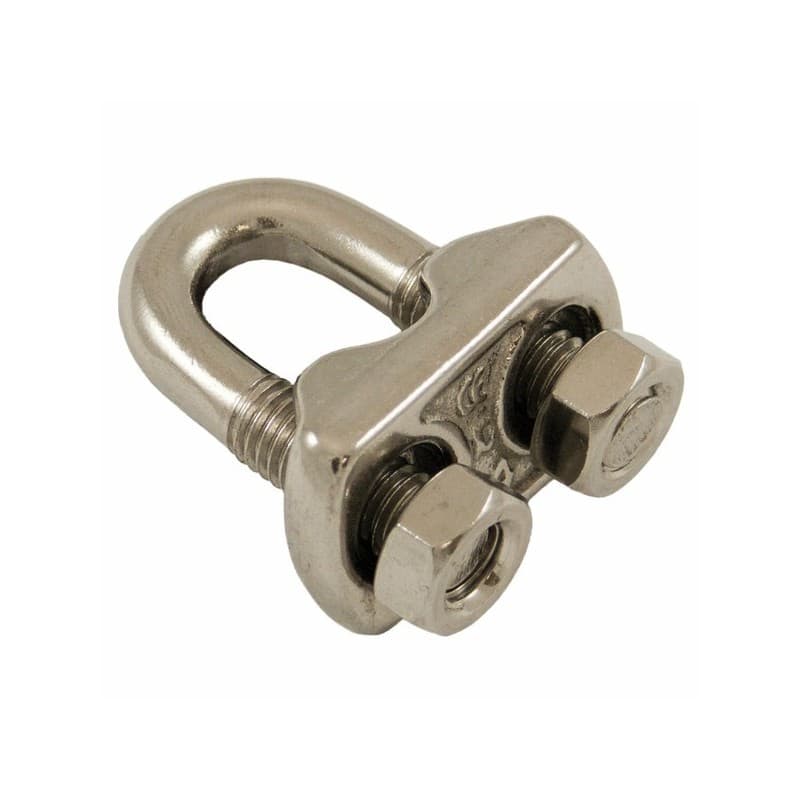 Serre-câbles étrier inox 3 mm 1 sachet(s) de 10 pièce(s) serre-câble étrier inox ø 2-3 mm - pramac