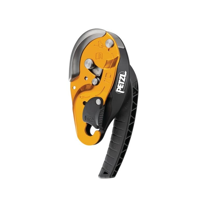 Descendeur autofrainant i'ds 1 pièce(s) descendeur autofrainant i'ds jaune acier, aluminium - petzl distribution