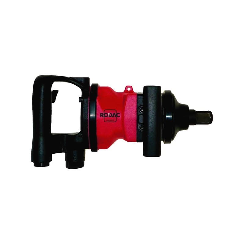 Clé à chocs courte 1" rc1181s 8 et ≤ 16 m/s² 1 " 90 dba 6.2 bar 1/2" 1 pièce(s) 380 l/min 6.85 kg pneumatique 6000 trs/min 2400 nm clé à chocs courte