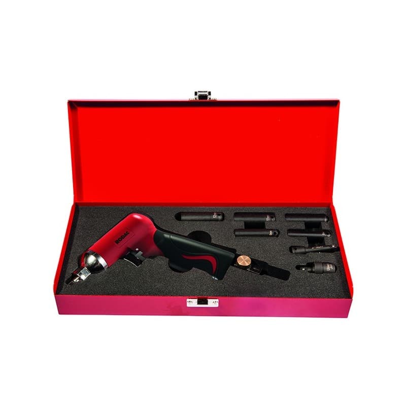 Coffret clé à chocs 1/4" s1 rc630bc 1/4 " 5 et ≤ 8 m/s² 1/4" 6.3 bar 150 l/min 1 coffret(s) 87 dba pneumatique 40 nm 10000 trs/min coffret clé à chocs