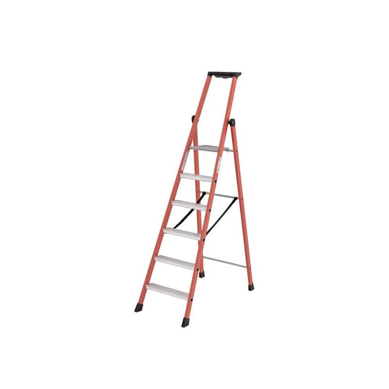 Marchepied isolant compact 9.4 kg 6 1 pièce(s) 150 kg marchepied isolant 6 marches 1.38 m 3.38 m - tubesca-comabi