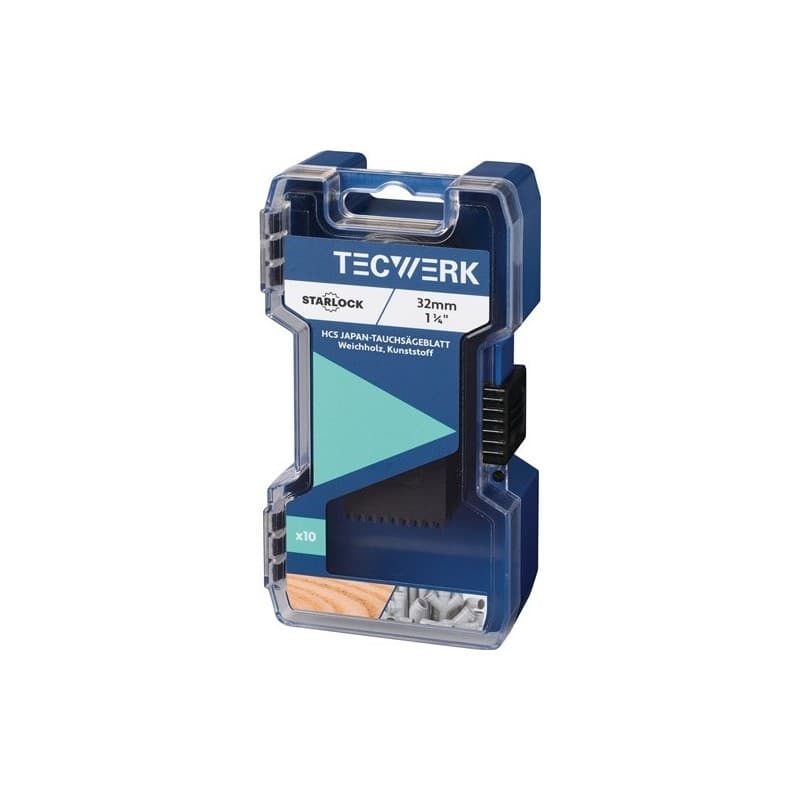 Lame de scie plongeante tecwerk 1 pièce(s) lame de scie plongeante w. 32 mm prof. imm. 42 mm 10 pcs. - tecwerk