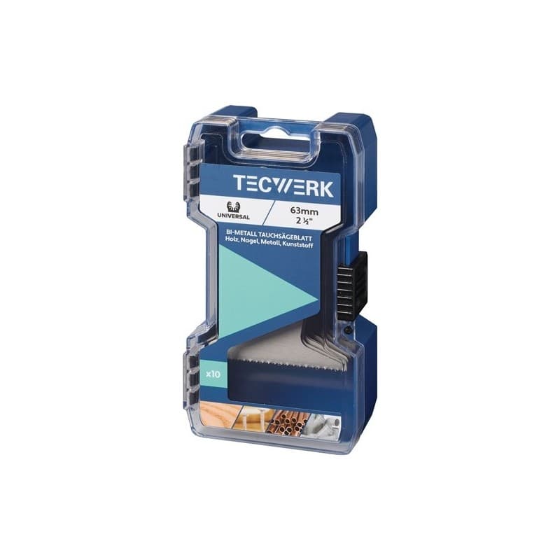 Lame de scie plongeante tecwerk 1 pièce(s) lame de scie plongeante w. 63 mm prof. imm. 42 mm 10 pcs. - tecwerk