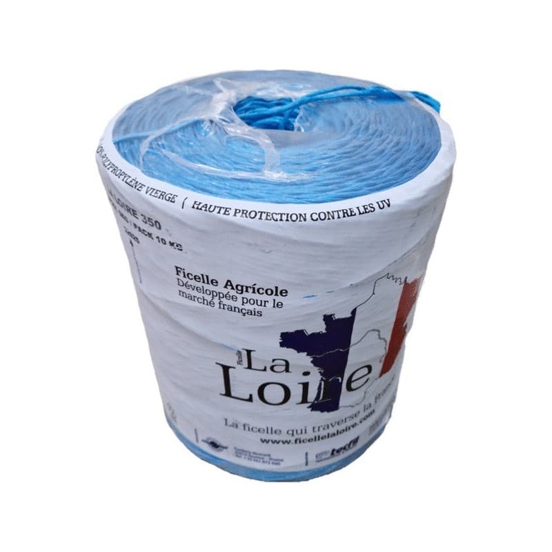 Ficelle agricole la loire bleu 1 bobine(s) de 5 kilogramme(s) polypropylène ficelle agricole la loire 1500.00 m 152 dan - corderie mesnard