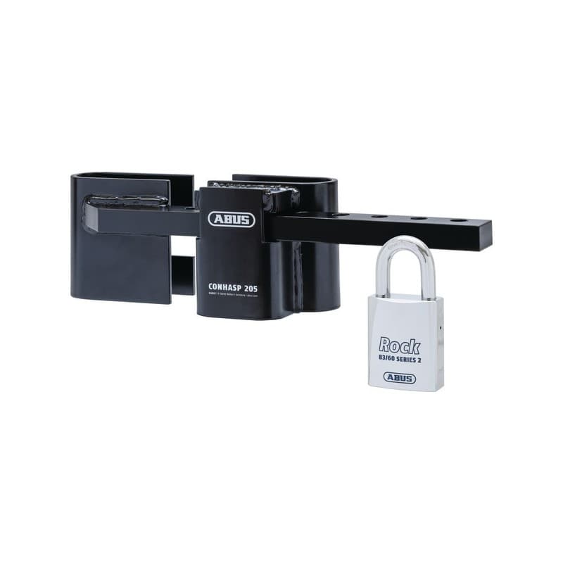 Verrou pour conteneur conhasp 205 1 lot(s) verrou conhasp 205 + cadenas rock 83/60-5 conventionnel - abus france