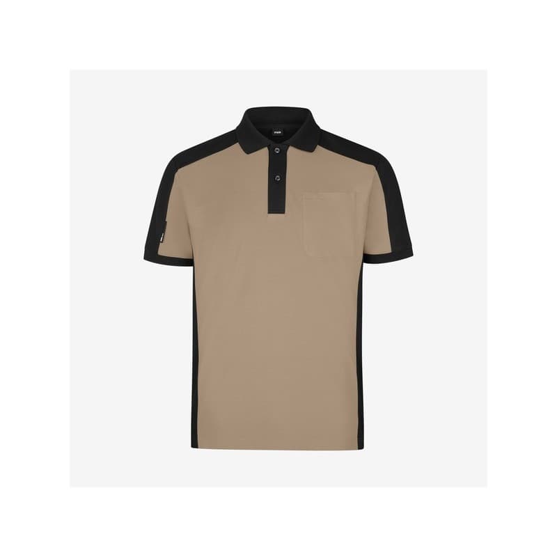 Polo manches courtes konrad l 100 - 200 g entre 1 et 3 coton / polyester polo 1 pièce(s) beige, noir polo konrad beige/noir tl - fhb original gmbh & c
