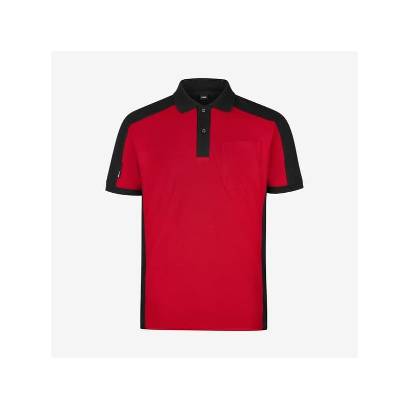 Polo manches courtes konrad s 100 - 200 g entre 1 et 3 coton / polyester polo 1 pièce(s) noir, rouge polo konrad rouge/noir ts - fhb original gmbh & c