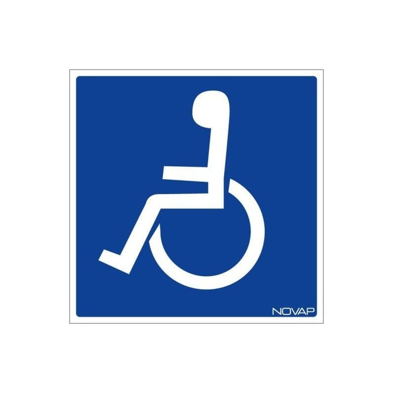 Plaque rigide handicapé plaque - handicapés 200 x 200 mm 1 pièce(s) 200 mm handicapés non polystyrène choc - novap