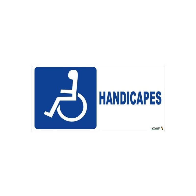 Plaque rigide handicapé plaque - handicapés 960 x 480 mm 1 paquet(s) de 3 pièce(s) 480 mm handicapés 960 mm non polystyrène choc - novap