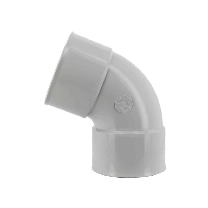Coude pvc coude femelle-femelle 67°30 ø 80 mm gris 1 pièce(s) - nicoll