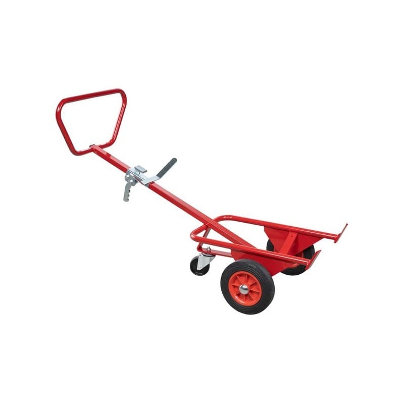 Diable universel pour fût 220 l 350 kg roues caoutchouc 350 kg diable universel pour fût 220 l 350 kg roues caoutchouc 580 mm 1 pièce(s) acier fixe ca