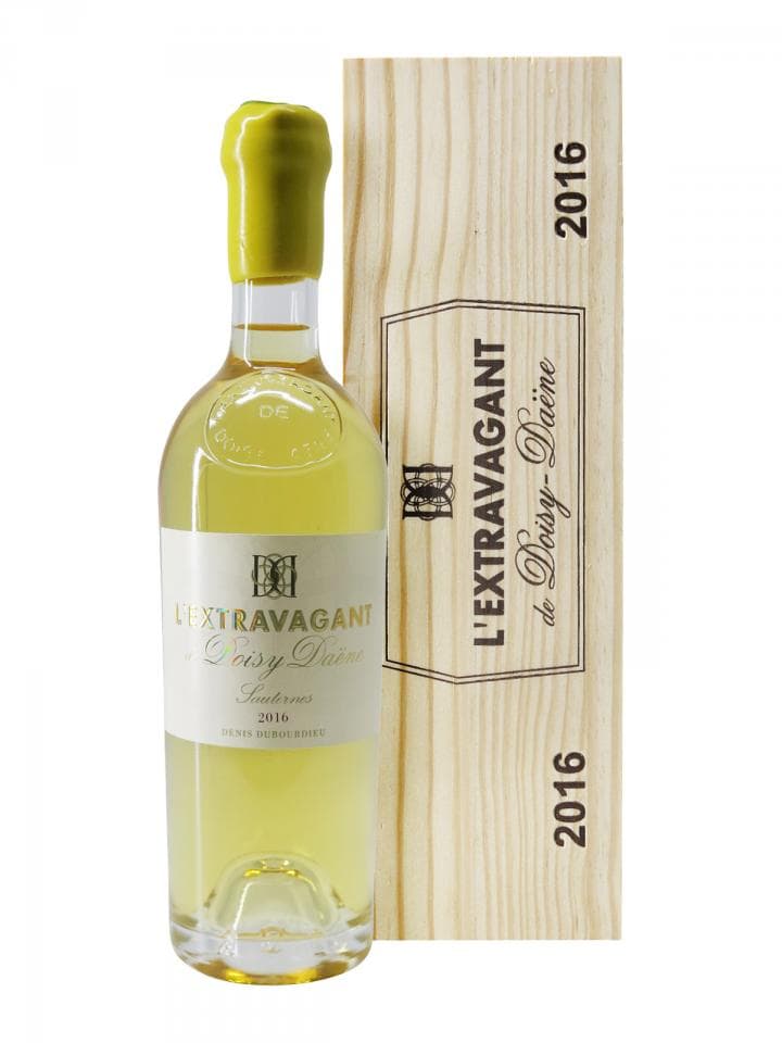 Château Doisy-Daëne "L'Extravagant de Doisy-Daene" 2016 Caisse bois d'origine d'une demi bouteille (1x37.5cl)