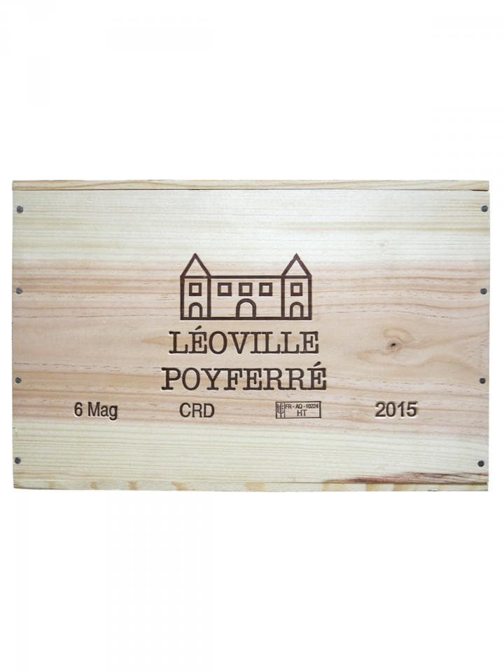 Château Léoville Poyferré 2015 Caisse bois d'origine de 6 magnums (6x150cl)