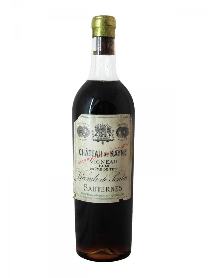 Château de Rayne Vigneau "Crème de Tête" 1934 Bouteille (75cl)