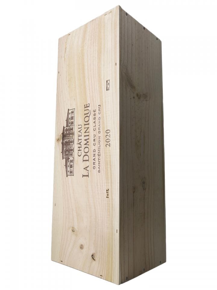 Château La Dominique 2020 Caisse bois d'origine d'une impériale (1x600cl)