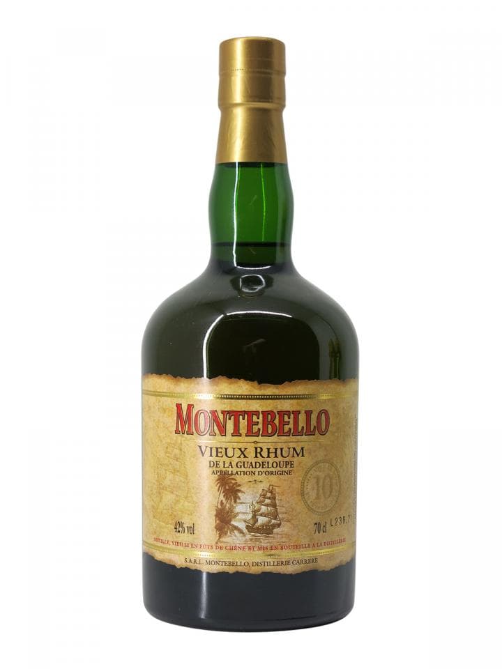 Rhum "10 Ans 42°" Montebello Bouteille (70cl)