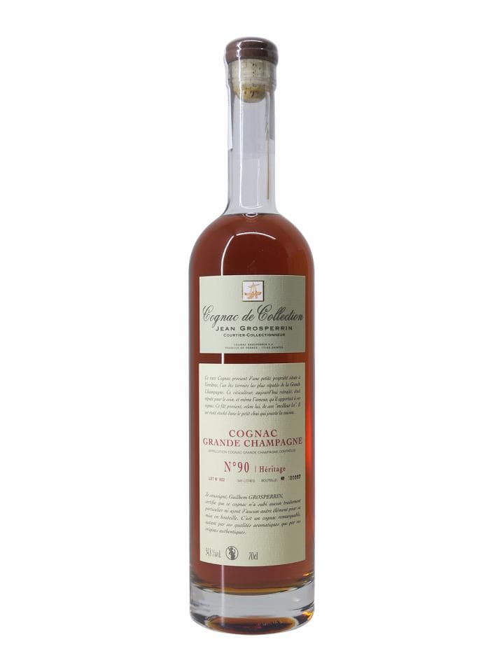 Cognac "N°90 Grande Champagne" Cognac Grosperrin Bouteille (70cl)