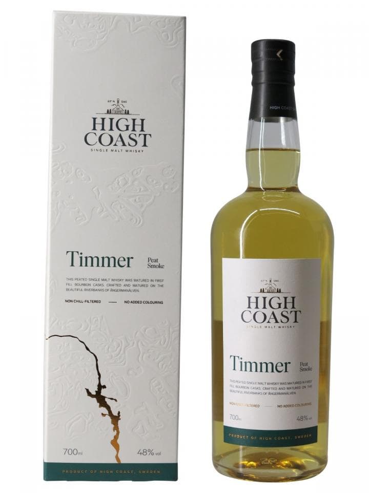 Whisky "Timmer" Peat Smoke High Coast Coffret d'une bouteille (70cl)