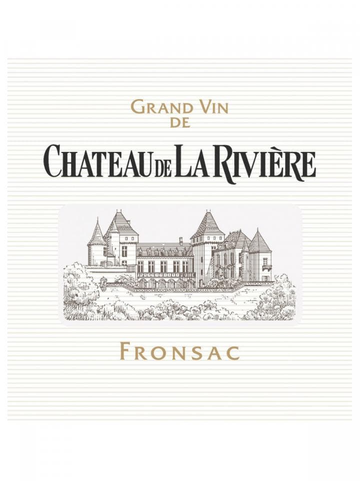 Château de la Rivière 2021 Caisse bois d'origine d'un double magnum (1x300cl)